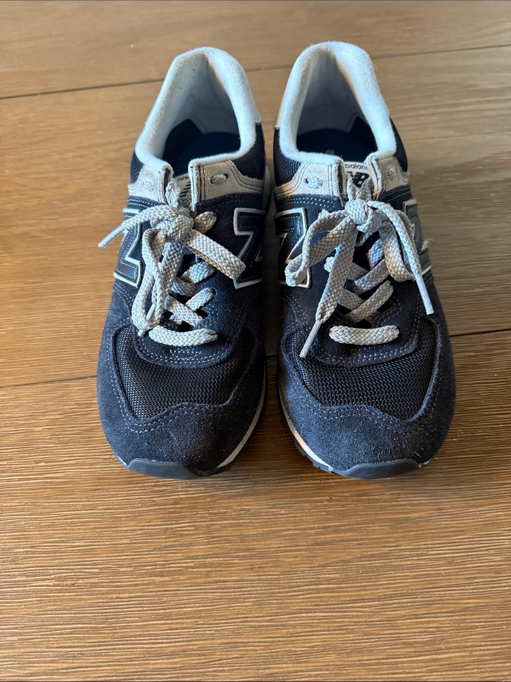 New Balance Black and Gray Kids Sneakers with Lace